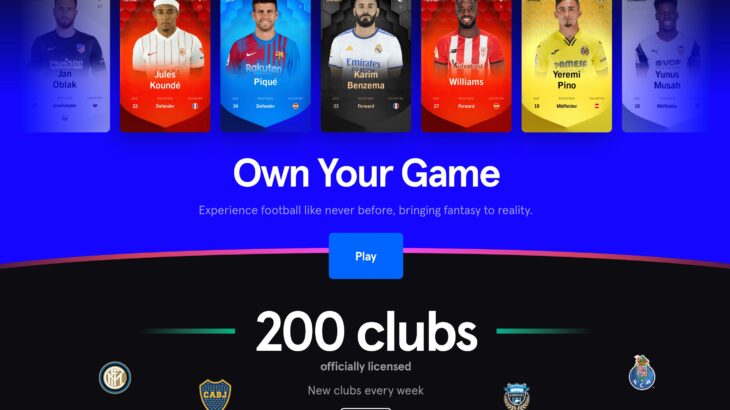 NFTサッカーゲーム「Sorare」、スペイン国内リーグ全選手のデジタルカードを販売、日本国内でもスポーツNFTが加速